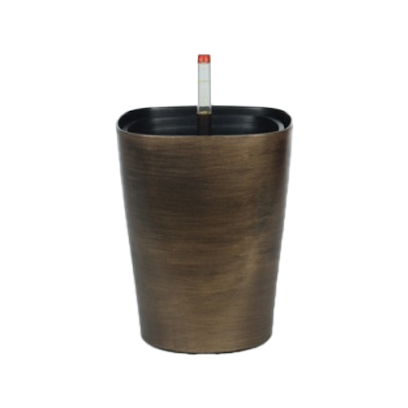 Maceta rectangular con superficie pintada de siliver de escritorio de estilo europeo modelo S1006